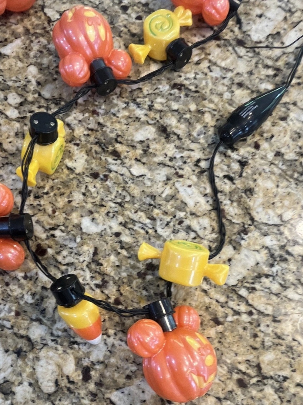Disney Halloween Pumpkin Mickey and Candy Light Necklace — Orange and Yellow - Picture 2 of 2